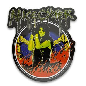 Alice Cooper In Flames Sticker