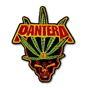 Pantera Skull Pot Leaf Patch