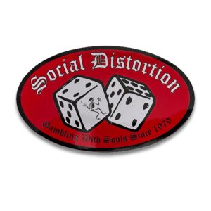 Social Distortion Dice Sticker