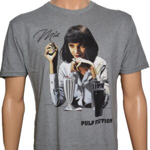 Pulp Fiction Mia Heather Gray Shirt