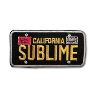 Sublime License Plate Embroidered Patch