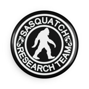 Sasquatch Research Team Button Magnet - Round