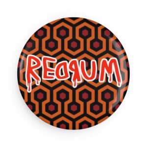 Dripping Redrum Shining Button Magnet - Round