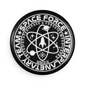 Space Force Interplanetary Button Magnet - Round
