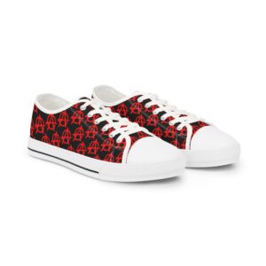 Anarchy All Over Print Low Top Sneakers