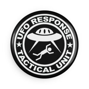 UFO Response Tactical Unit Button Magnet - Round