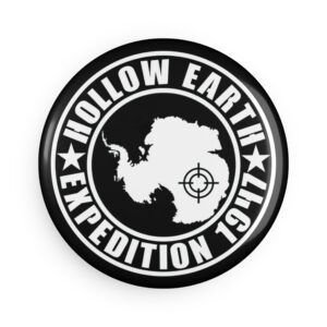 Hollow Earth 1947 Expedition Button Magnet - Round